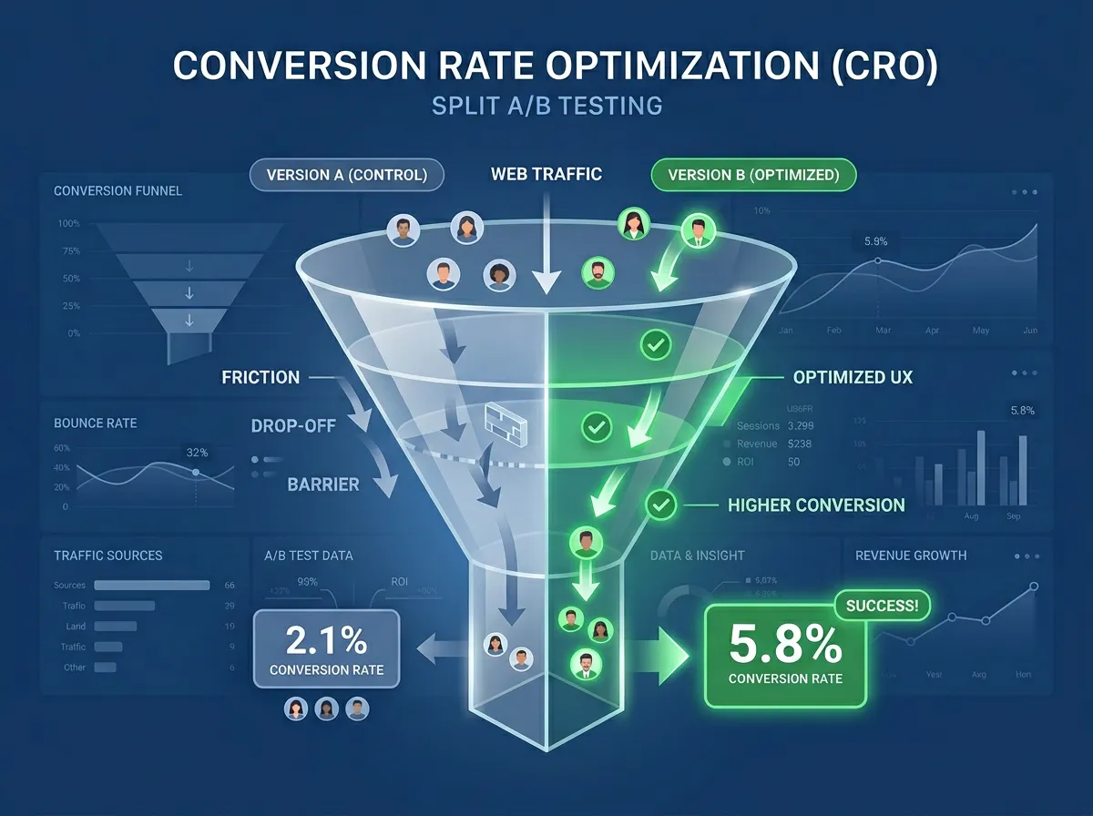 Conversion Rate Optimization Programme service visual